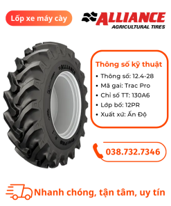 Lốp Alliance 12.4-28 TRAC PRO 348