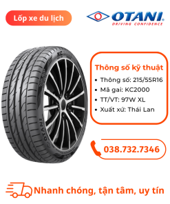 Lốp OTANI 215/55R16 KC2000