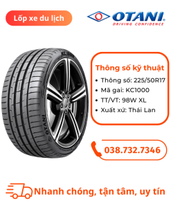 Lốp OTANI 225/50R17 KC1000