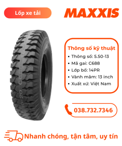 Lốp Maxxis 5.50-13 C688 (gai ngang)
