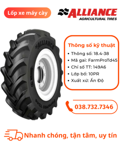 Lốp Alliance 18.4-38 gai FARMPRO TD 45